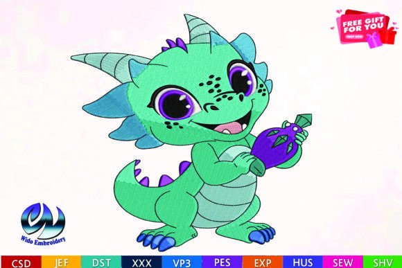 Baby Dragon Design: 10 Formats for Custom Gifts