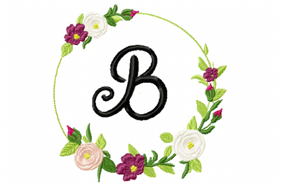 Frame Roses Monogram Letter B: A Designer's Review