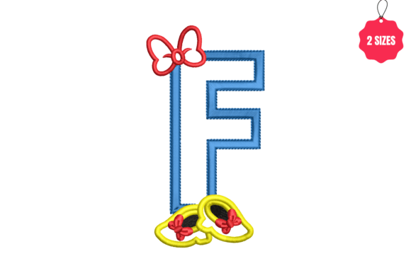 Letter F with Bow: A Festive Monogram for Holiday Crafts