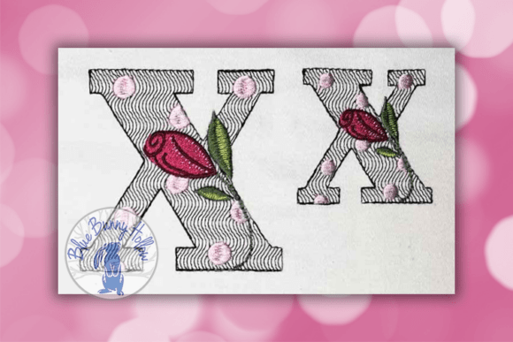 Polka Dot Rose Letter X Review for Boutique Apparel