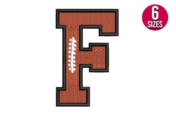 Review: Football Font Alphabet Letter F for Holiday Gear