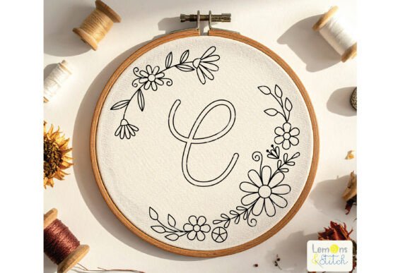 Review: Letter a to Z Flower Wreath, Monogram Design