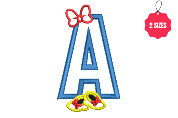 Review: Letter a with Bow for Holiday Embroidery