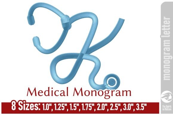Review: Medical Embroidery Monogram Letter K for Etsy Shops