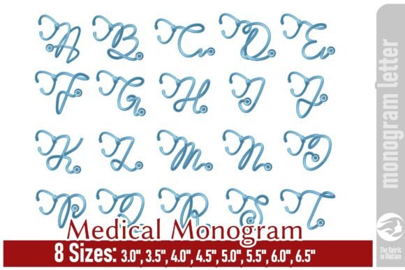 Review: Medical Monogram Alphabet - Stethoscope for Craft Fairs