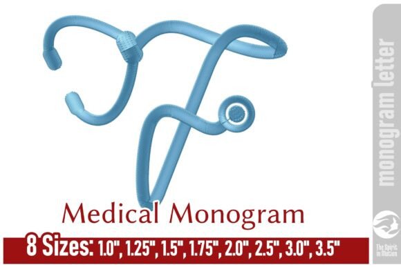 Review: Medical Monogram Letter F for Pro Stitchers