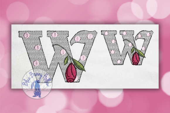 Review: Polka Dot Rose Letter W for Custom Gifts