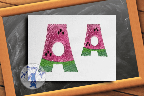 Watermelon Letter A: A Summer Embroidery Review