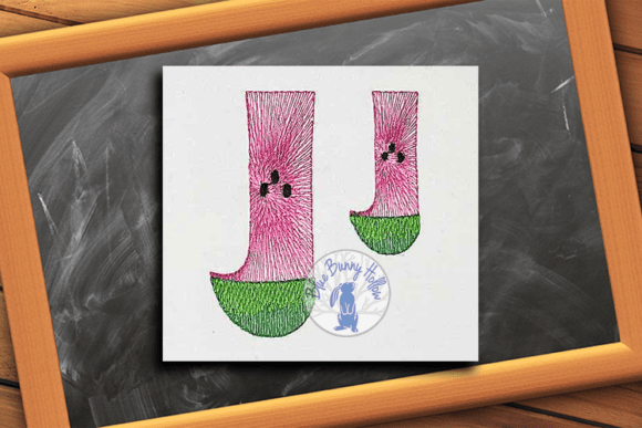 Watermelon Letter J: A Sweet Summer Monogram for Etsy Shops