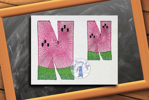 Watermelon Letter N: A Summer Monogram for Etsy Sellers