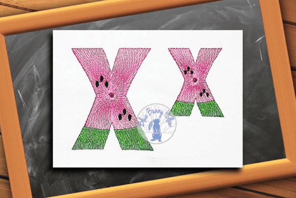 Watermelon Letter X: A Sweet Summer Monogram for Etsy Sellers