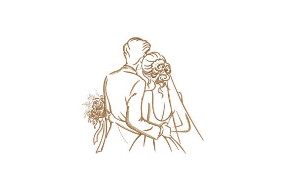 Wedding Couple: A Designer's Take on Whimsical Stitching